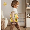 Plstená Montessori aktívna knižka Žirafa Busy book 20 x 20 cm Odnímateľné prvky na suchý zips Senzorická hračka pre deti 3 až 6 rokov 2