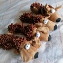 Pluche hondenspeelgoed 27 x 11 cm dierenvorm met piepje Duurzaam interactief bijtspeelgoed voor kleine honden 3