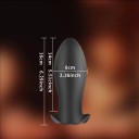 Plug anal ancho de silicona tamaño L para un placer intenso, embalaje discreto y fácil mantenimiento que garantizan la máxima comodidad 4