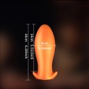 Plug anal ancho de silicona tamaño L para un placer intenso, embalaje discreto y fácil mantenimiento que garantizan la máxima comodidad 5