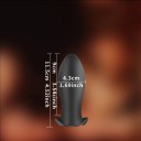 Plug anal ancho de silicona tamaño S para un placer intenso, embalaje discreto y fácil mantenimiento que garantizan la máxima comodidad y privacidad. 2