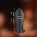 Plug anal ancho de silicona tamaño XL para un placer intenso, embalaje discreto y fácil mantenimiento que garantizan la máxima comodidad y privacidad. 2