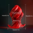 Plug anal con forma de puño de pulpo cerrado, talla L, fabricado en silicona suave para experiencias de fisting intensas, fácil mantenimiento y embalaje discreto. 2
