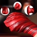 Plug anal con forma de puño de pulpo cerrado, talla L, fabricado en silicona suave para experiencias de fisting intensas, fácil mantenimiento y embalaje discreto. 5