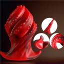 Plug anal con forma de puño de pulpo cerrado, talla S, fabricado en silicona suave para experiencias de fisting intensas, fácil mantenimiento y embalaje discreto. 3