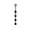 Plug anal de silicona tamaño M 4 cm con mango redondo forma ergonómica material suave y flexible fácil limpieza geles lubricantes especiales embalaje discreto 2