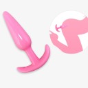 Plug anal din silicon cu mâner curbat pentru manipulare ușoară și ambalare discretă pentru confort și intimitate 2