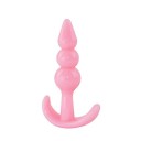 Plug anal din silicon în formă de 3 bile cu mâner curbat pentru manipulare ușoară și ambalare discretă pentru confort și intimitate 5