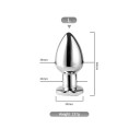 Plug anal eléctrico vibrador de metal tamaño L con corazón con control por aplicación para estimulación sensual y juegos emocionantes Embalaje discreto 2