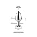 Plug anal eléctrico vibrador de metal tamaño M con corazón con control por aplicación para estimulación sensual y juegos emocionantes Embalaje discreto 2