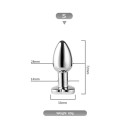 Plug anal eléctrico vibrador de metal tamaño S con corazón con control por aplicación para estimulación sensual y juegos emocionantes Embalaje discreto 2