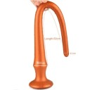 Plug anal em silicone longo 60 cm design flexível uso confortável embalagem discreta 7