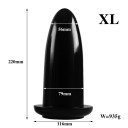 Plug anal en plastique XL avec surface lisse pour stimulation sensuelle et insertion facile dans un emballage discret 4