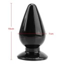 Plug anal en silicone 7 x 15 cm forme ergonomique surface lisse matériau flexible entretien facile emballage discret 4