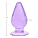 Plug anal en silicone 7 x 15 cm forme ergonomique surface lisse matériau flexible entretien facile emballage discret 5