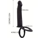 Plug anal en silicone avec surface lisse et double anneau érectile pour une stimulation intense, emballage discret 2