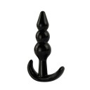 Plug anal en silicone en forme de 3 boules avec une poignée courbée pour une manipulation facile et un emballage discret pour le confort 2
