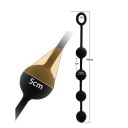 Plug anal en silicone taille L 5 cm avec poignée ronde forme ergonomique matériau souple flexible facile à nettoyer gels lubrifiants spéciaux emballage discret 2