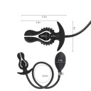 Plug anal gonflable en silicone pour stimulation intense et massage de la prostate manipulation facile régulation de la taille emballage discret 4