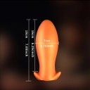 Plug anal largo de silicone tamanho XL para prazer intenso, embalagem discreta e fácil manutenção garantem máximo conforto e privacidade. 3