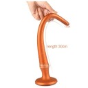 Plug anal lung din silicon 30 cm design flexibil din silicon utilizare confortabilă ambalaj discret 7