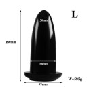 Plug anale in plastica grande L con superficie liscia per stimolazione sensuale e facile inserimento in confezione discreta per la massima privacy 2