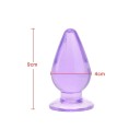 Plug anale in silicone 4 x 9 cm forma ergonomica superficie liscia materiale elastico facile manutenzione confezione discreta 7