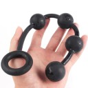 Plug anale in silicone taglia S 3 cm con manico rotondo forma ergonomica materiale morbido e flessibile facile da pulire gel lubrificanti speciali confezione discreta 1