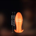 Plug anale largo in silicone taglia M per un piacere intenso, confezione discreta e facile manutenzione garantiscono il massimo comfort e privacy. 3