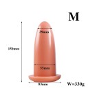 Plug analógico de plástico tamanho M com superfície lisa para estimulação sensorial e fácil inserção em embalagem discreta para máxima 5