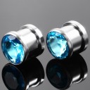 Plug de aço com strass 9