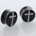 Plug de acrílico com cruz 4