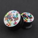 Plug med print af kranium og sommerfugle 4