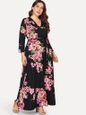Plus size blomsterkjole 7