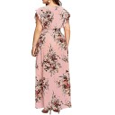 Plus size blomstret maxikjole 2