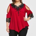 Plus size bluse til kvinder B195 6