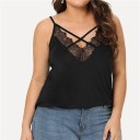 Plus-size kanten tanktop voor dames 3