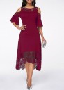 Plus size midi festkjole 2