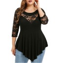 Plus size top til kvinder A952 2