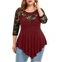 Plus size top til kvinder A952 3