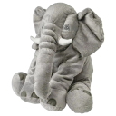 Plüsch-Elefant 40 x 30 cm Kurzer weicher Plüsch Weicher kuscheliger Plüschfreund Realistische Ausführung Dekoratives Tier Geschenk für Kinder 1