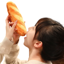 Plüschkissen 20 cm in Form eines Baguettes Süßes Kuschelkissen Essen Bettdeko Schlafbegleiter für Kinder und Erwachsene 3