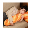 Plüschkissen 50 cm in Form eines französischen Brotes, großes Kuschelkissen, Lebensmitteldekoration, Schlafzimmer-Schlafbegleiter für Kinder und Erwachsene 2
