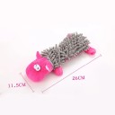 Plüschspielzeug für Hunde mit Quietscher in Form eines rosa Nilpferds 26 x 11,5 cm strapazierfähiges Kau- und Reinigungs-Spielzeug aus weichem Material 2