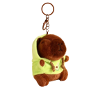 Plush Capybara Keychain Backpack or Handbag Cute Soft Plush Talisman with Hood Gift Accessory for Animal Lovers 4