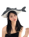 Plush Fish-Shaped Headband Universal Size Funny Costume Headband Soft Hair Accessory for Carnival Celebrations Photography 2