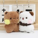 Plush Keyring with Cute Teddy Bear Soft Mini Toy Decoration for Bag or Keys 5