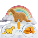 Plüss dinoszaurusz Brontoszaurusz Aranyos játék csirke nugget stílusban Puha plüss állat gyerekeknek és dinoszaurusz kedvelőknek 2