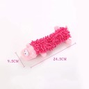 Plyšová hračka pro psy s pískátkem ve tvaru růžového prasete 24,5 x 9,5 cm odolná žvýkací a čisticí hračka z měkkého materiálu 2