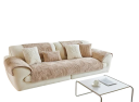 Plyšový poťah na sedačku Protiskluzová úprava Rozmer 90 x 120 cm Mäkky hrejivý plyš s reliéfnym vzorom Ochrana pohovky a gauča 9